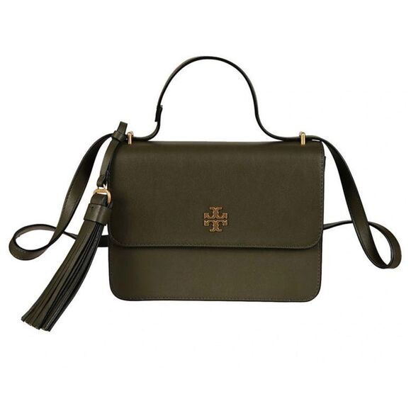 Tory Burch leather Brooke bag/purse/crossbody olive green - Picture 2 of 16